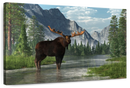 Bull Moose Habitat Wall Art