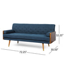 Aidan Mid Century Modern Tufted Fabric Sofa by HouseOfZazla