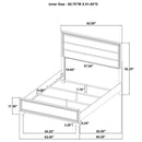 Funston - Queen Bed With Headboard - Brown Oak by HouseOfZazla