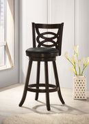 Calecita Wood Swivel Bar Chair Cappuccino (Set of 2)