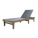 Summerland Chaise Lounge Dark Mesh Outdoor Seating - Dark Gray