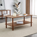 Modern 2 Tier Coffee Table With Open Storage Shelf For Living Room by Unique Piece Furniture