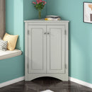 Triangle Bathroom Storage Cabinet With Adjustable Shelves, Freestanding Floor Cabinet For Home Kitchen by HouseOfZazla