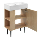 Bathroom Vanity, Combo Cabinet, Bathroom Storage Cabinet, Single Ceramic Sink by HouseOfZazla