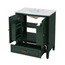 Bathroom Vanity With Sink, Soft Closing Door, Multi Functional Storage by HouseOfZazla