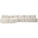 Upholstered Sofa Free Combined Sofa Couch With 2 Chaise Lounge And Five Back Pillows For Living Room by HouseOfZazla