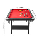 7 ft Foldable Portable Billiards Table with Complete Accessories by HouseOfZazla