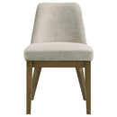 Bryant - Upholstered Dining Side Chair (Set of 2) - Light Tan by HouseOfZazla