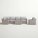 Stylish Sofa Seating Group With Cushions Perfect For Outdoor Gatherings by HouseOfZazla