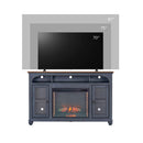 Fireplace TV Stand For TVs Up To 80" - Blue by HouseOfZazla