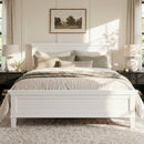 Mid-Century Modern Wood Platform Bed by HouseOfZazla