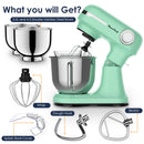 5.5QT/4.5QT Dual Bowls Electric Stand Mixer, 12-Speed Tilt-Head Food Mixer by HouseOfZazla