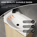 Modern Bathroom Vanity With Ceramic Basin, Wall Mounted Floating Sink Combo, Storage Cabinet by HouseOfZazla