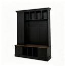 Vibe Haus 62.2'' Farmhouse Hall Tree with Shoe Storage Bench