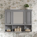 Wall Mounted Bathroom Medicine Wall Cabinet With Mirror & Open Shelves by HouseOfZazla