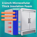 54" Commercial Refrigerator 49 Cu.Ft Stainless Steel 2 Door Reach-In Fridge by HouseOfZazla