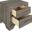 Funston - 2 Drawer Nightstand - Brown Oak by HouseOfZazla