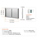 BBQ Access Door, 36W x 21H Inch Stainless Steel Outdoor Kitchen Door by HouseOfZazla