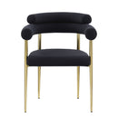 Dining Chairs (Set of 2), Mid-Century Modern Dining Chairs, Kitchen Dining Room Chairs, Round Boucle Backrest Sherpa Dining Chair With Brushed Metal Legs