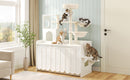 50.6" Cat Tree with Litter Box Enclosure, Sisal Scratching Post & Storage by HouseOfZazla