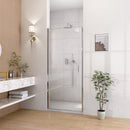 34" W x 72" H Semi-Frameless Circular Pivot Shower Door by HouseOfZazla