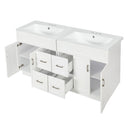 Bathroom Vanity With 2 Doors, 2 Drawers, Adjustable Shelf, Hidden Slides & Soft Close Hinges