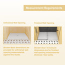 Shower Base, Center Drain With Durable Construction - Gloss White by HouseOfZazla