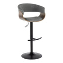 Vintage Mod - Mid Century Modern Adjustable Height Barstool With Swivel & Rounded T Footrest (Set of 2) by HouseOfZazla