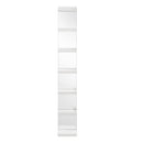 Glam Open Shelving Rack With Mirrored Back For Living Room - Cream / White by HouseOfZazla