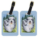 Bearded Collie Luggage Tag