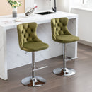 Swivel Adjustable Height Barstools Set of 2 by HouseOfZazla
