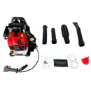Backpack Gas Leaf Blower, 76Cc, 660Cfm, 200Mph, 4 Stroke Air Cooling Gas Backpack Grass Blower, Snow Blower Epa Compliant - Red by HouseOfZazla