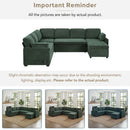 Convertible U-Shaped Sectional Sofa Bed With Reversible Chaise by HouseOfZazla