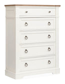Kingston - Drawer Chest - Whisper White And Cerused Nutmeg by Unique Piece Furniture