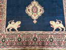 4' X 6' Antique Handmade Turkish Ghiordes Wool Rug Veg Dyes Organic Lion Nice