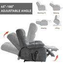 Lift Recliner Chair Heat Massage Dual Motor Infinite Position