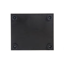 4 Shelves Glass Cabinet Glass Display Cabinet with One Door, Black