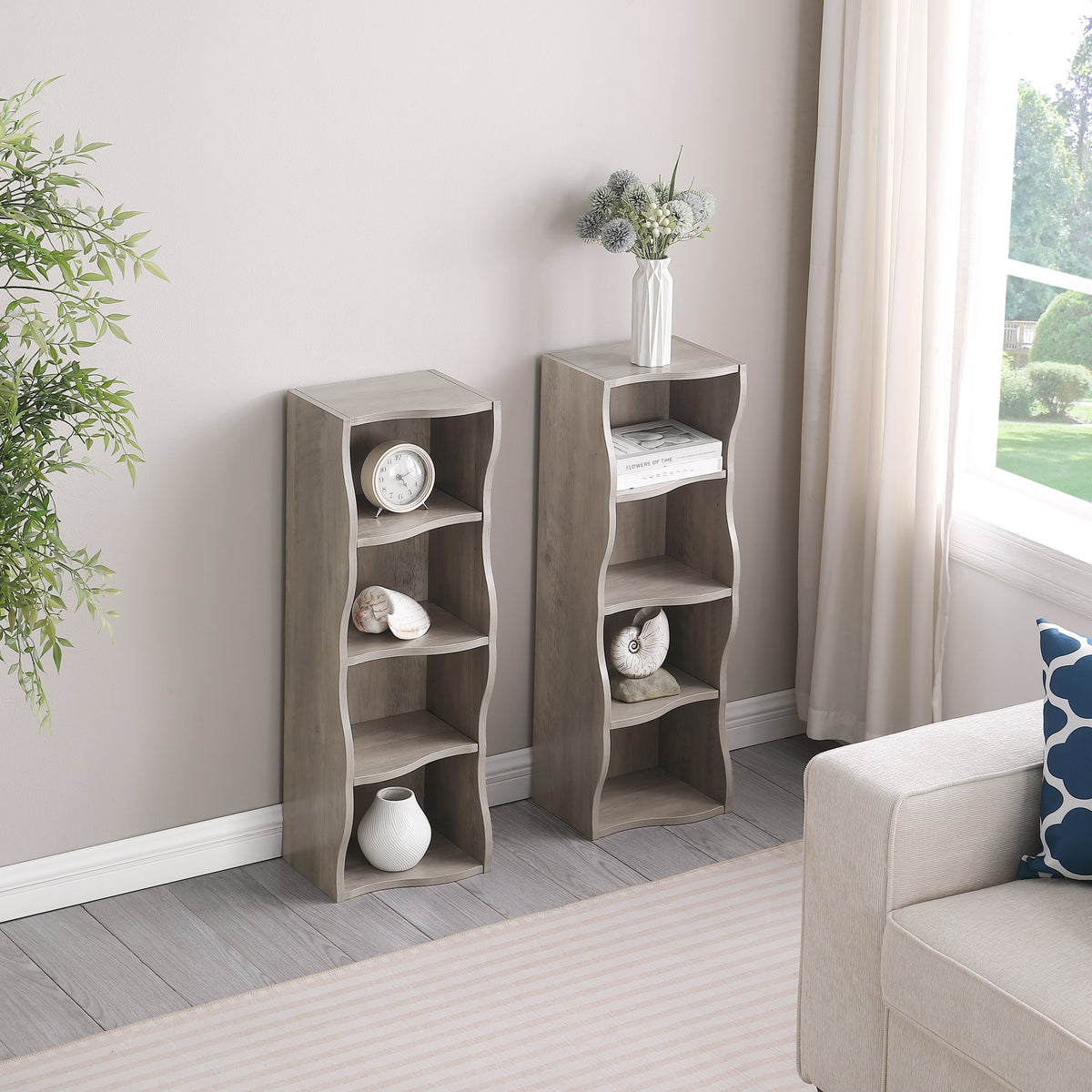 8-Layer Adjustable Shelf Ultra-Thin Bookshelf, photo 6 of 9