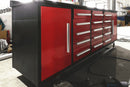 Storage Cabinet With Work Bench (15 Drawers And 2 Cabinets)