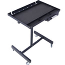 Adjustable Tear Down Work Table With Drawer For Garages, Repair Shops, And Diy, Portable, (4) 2.5" Swivel Casters, 220 Pound Capacity, Rubber Corners, Heavy Duty Steel by HouseOfZazla