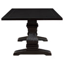 Villeneuve - Rectangular Double Pedestal Dining Table - Rustic