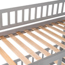 Low Bunk Bed With Slide, Fence And Ladder by HouseOfZazla