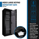 9.33 Cubic Ft Biometric Keypad Rifle Safe - Black by HouseOfZazla