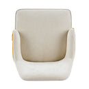 Indoor Dining Chair Set of 2 with Sturdy Frame - Beige / Yellow by HouseOfZazla