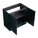 Contemporary Freestanding Bathroom Vanity With Resin Sink & Soft-Close Cabinet Doors by HouseOfZazla