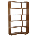 5-Tier L-Shaped Corner Bookshelf with 6 Open Shelves