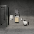 Modern Bathroom Vanity With Ceramic Basin, Wall Mounted Floating Sink Combo, Storage Cabinet by HouseOfZazla