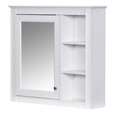Bathroom Vanity With Medicine Cabinet, Royal Mirror Cabinet, Modern Bathroom Storage Cabinet With 2 Soft Closing Doors And 4 Drawers by HouseOfZazla