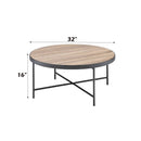 Bage Weathered Round Coffee Table by HouseOfZazla