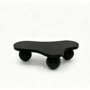 Cloud Shaped Coffee Table & 3 Ball Legs For Living Room - Black by HouseOfZazla